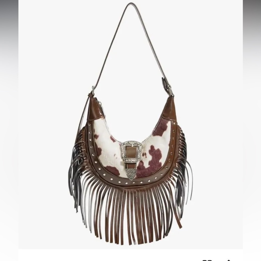 Amazon Fringe Western Shoulder Purse